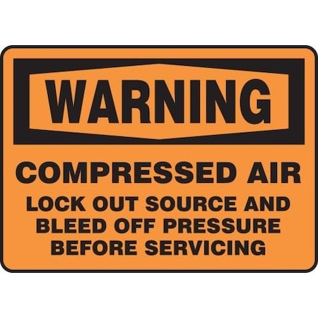 SAFETY SIGN 10 In  X 14 In  ALUMINUM UNIT OF MCPG306VA